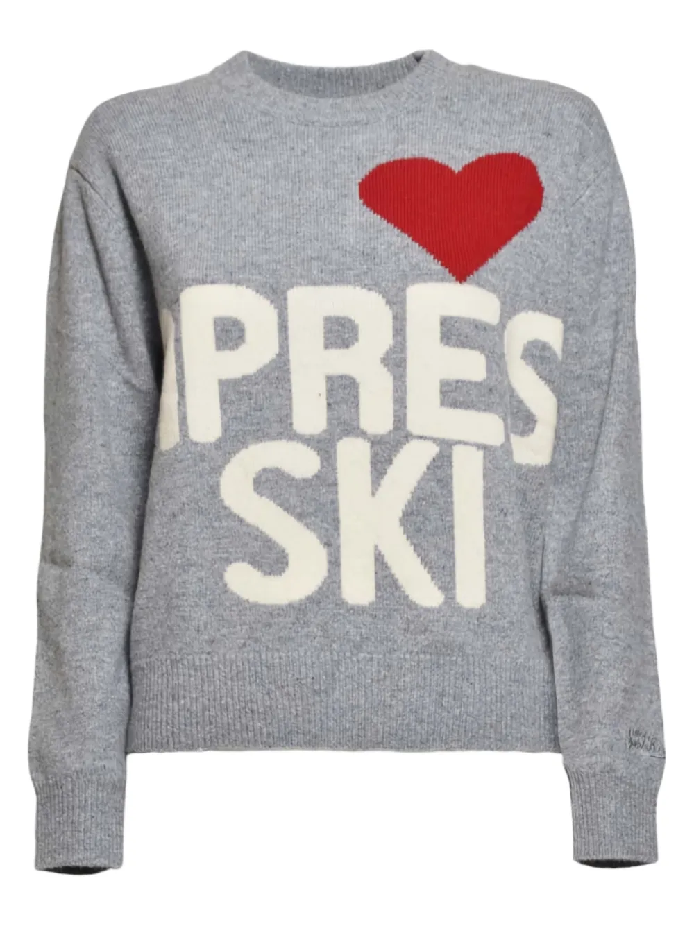 MC2 Saint Barth Kids heart-motif sweater | Grey | Image 1