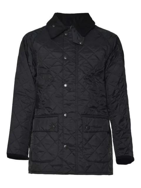 Barbour quilted corduroy-collar coat