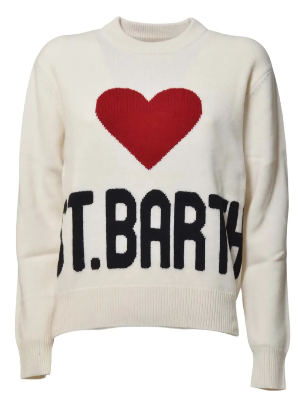 MC2 Saint Barth Kids Kyla Jr heart-embroidered jumper | Neutrals | Image 1