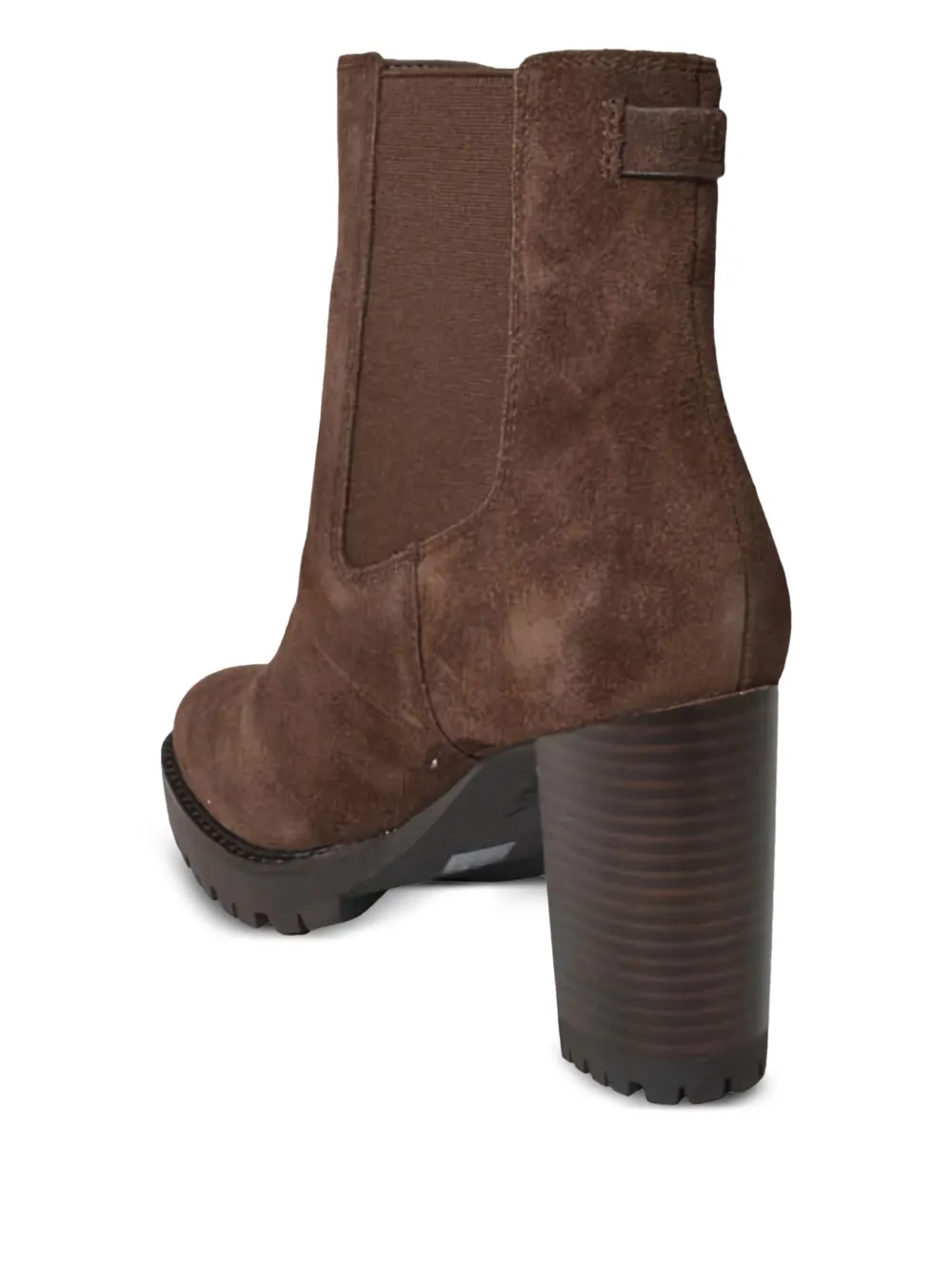 Lauren Ralph Lauren 75 mm suède laarzen met blokhak Bruin