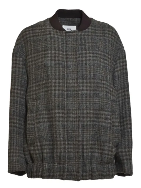 SOLOTRE abrigo bomber con motivo de cuadros