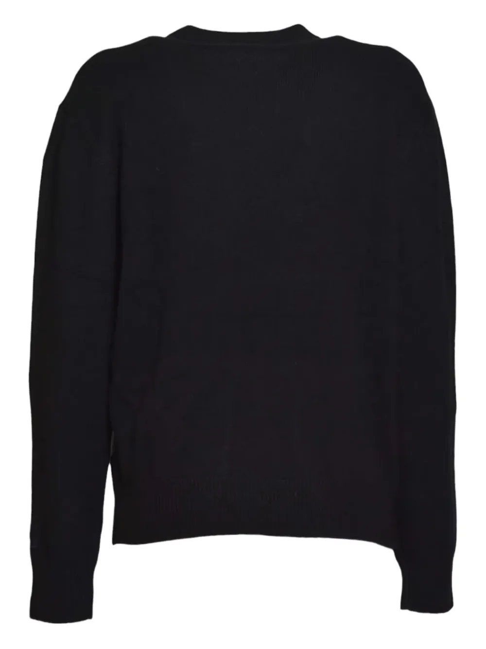 Mc2 Saint Barth Heart-print Sweater In Black