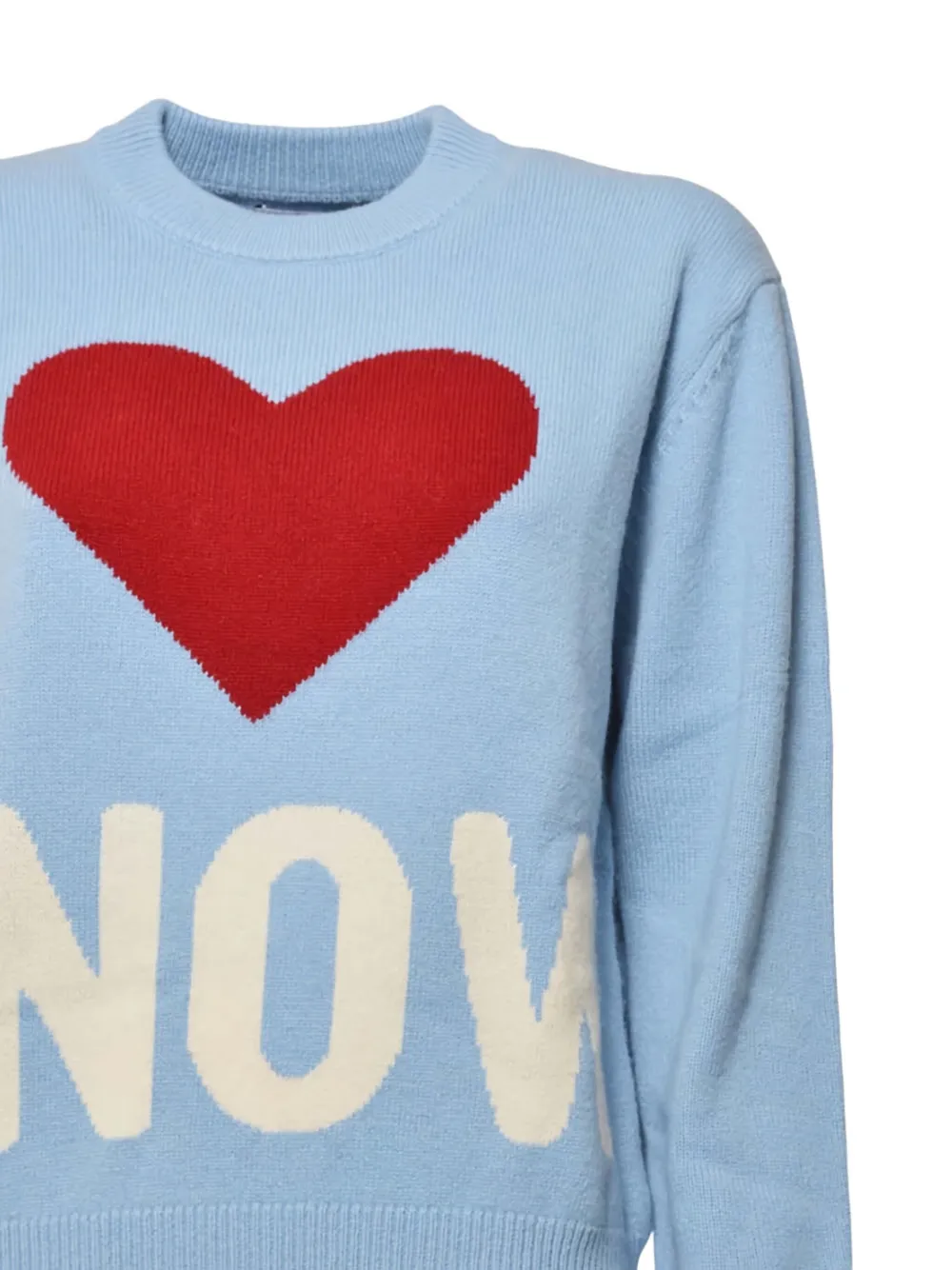 MC2 Saint Barth Kids Trui met hartpatroon Blauw