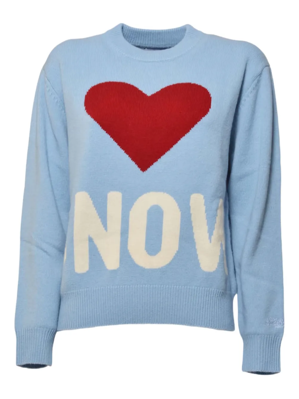 MC2 Saint Barth Kids heart-motif sweater - Blau