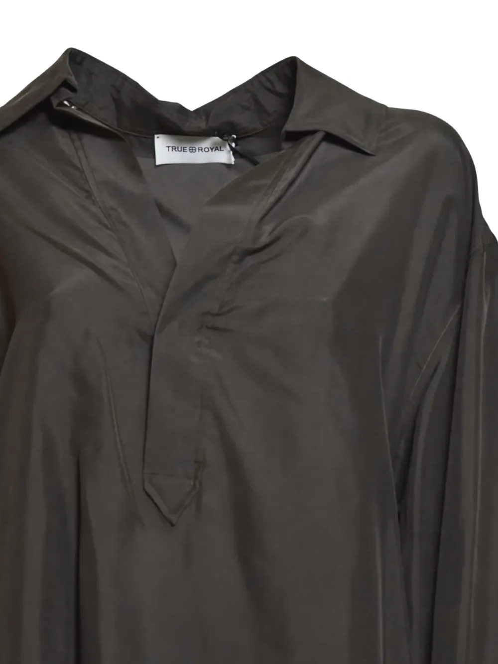  True Royal Collared Blouse - Black 