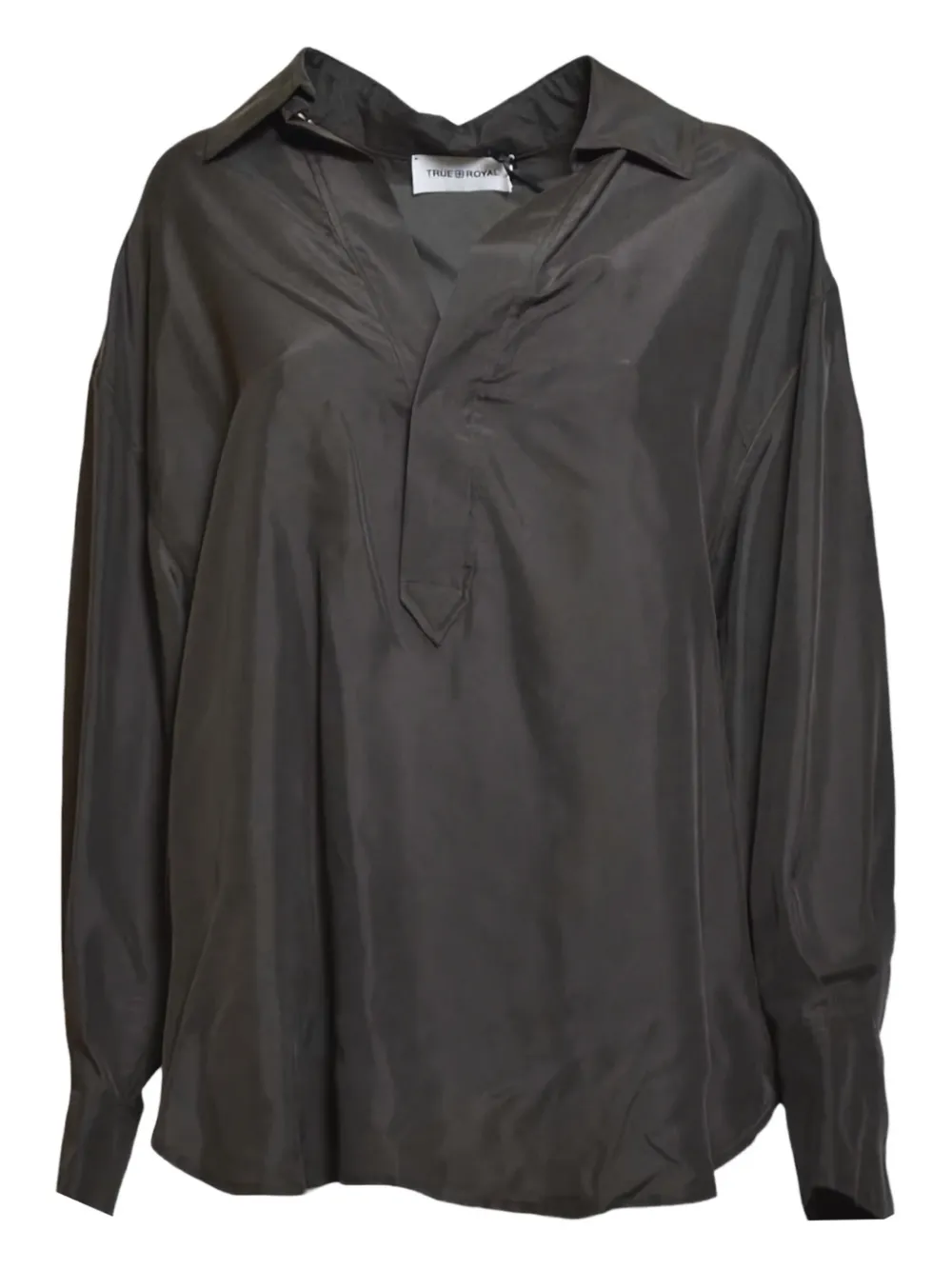 True Royal collared blouse | Black | Image 1