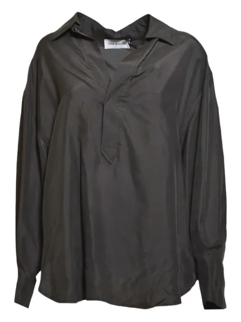 True Royal collared blouse 