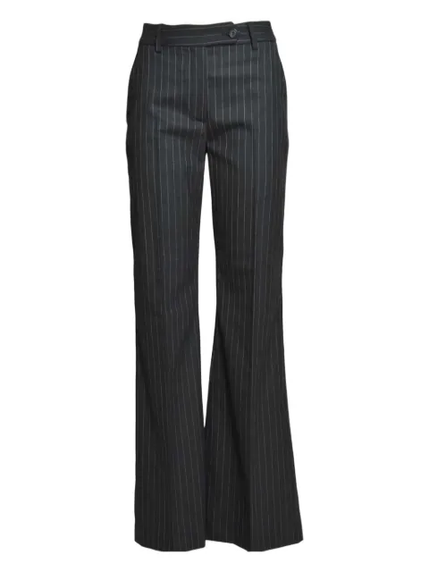 True Royal pinstripe flared trousers
