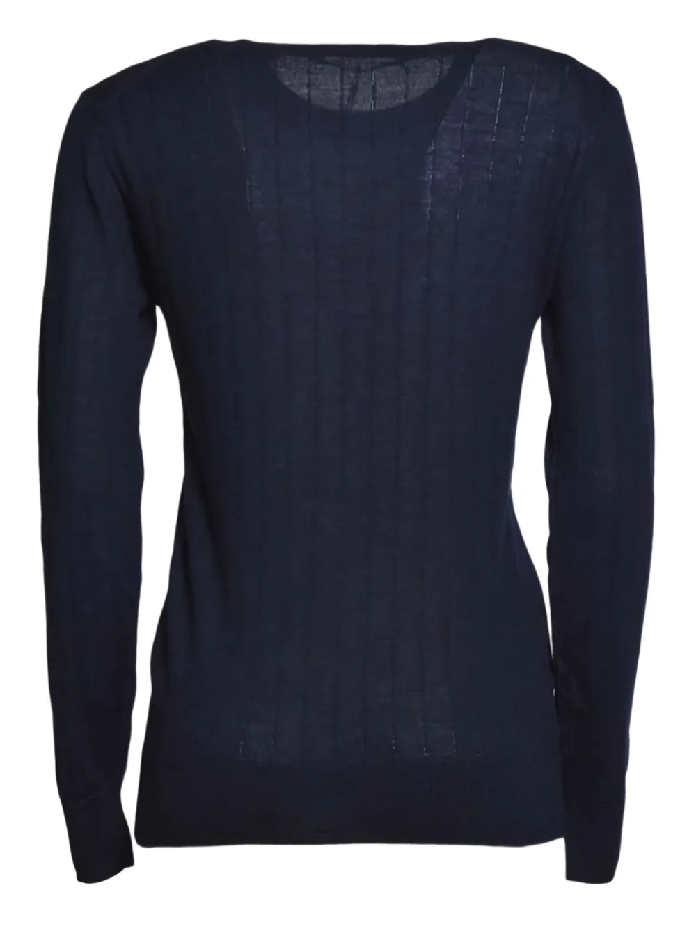 Tagliatore Geribbelde sweater Blauw