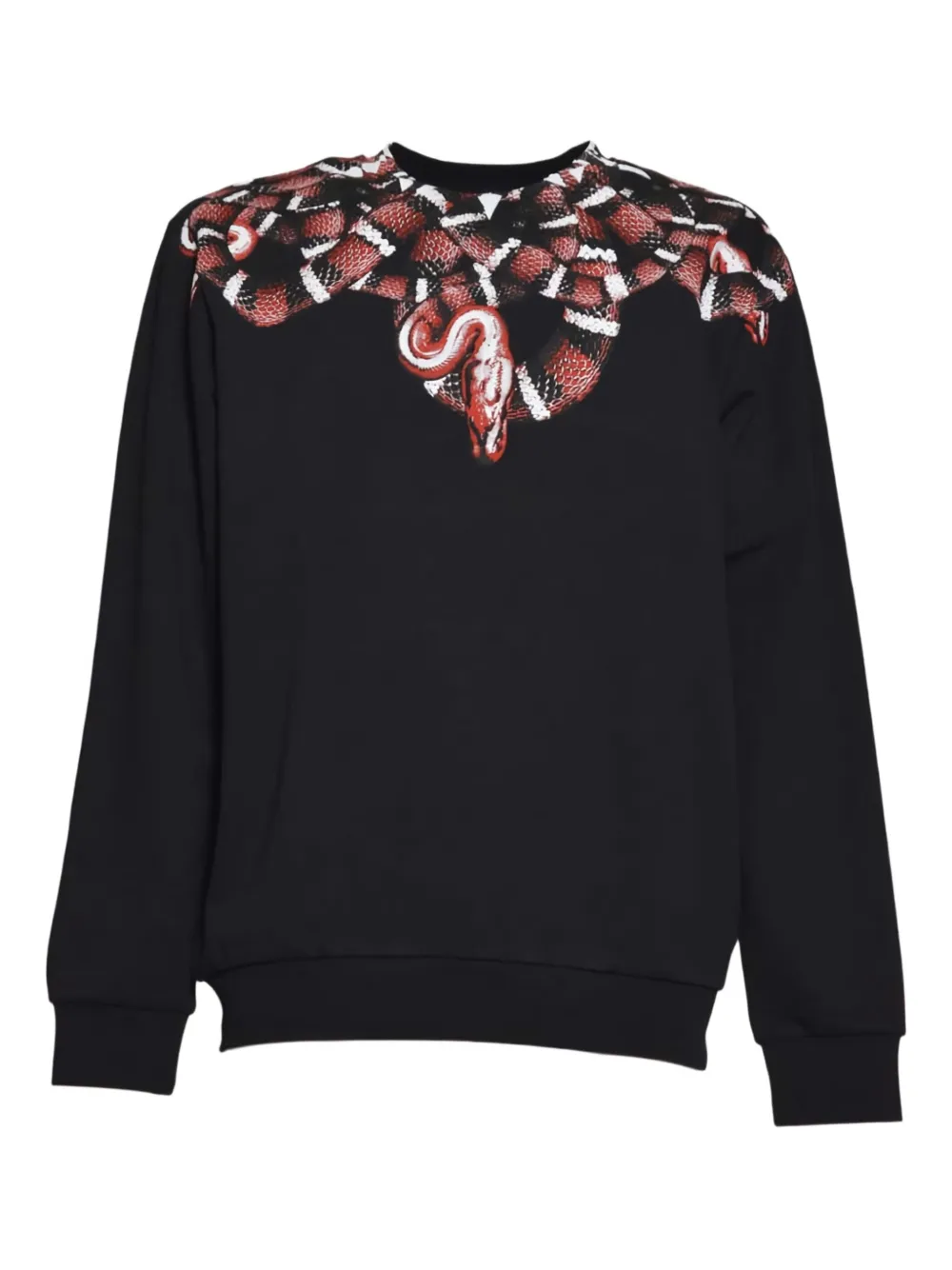 County Of Milan Snake-print Sweatshirt In Black