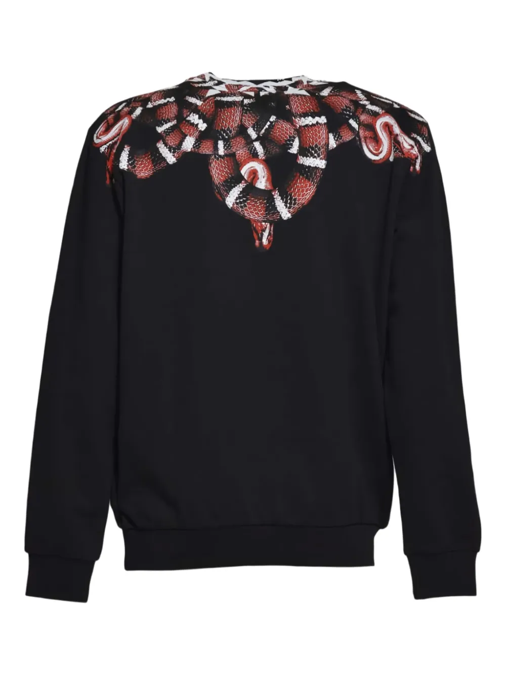 COUNTY OF MILAN Sweater met slangenprint - Zwart