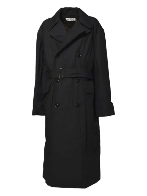 OUR LEGACY quilted double-breasted belted trench coat