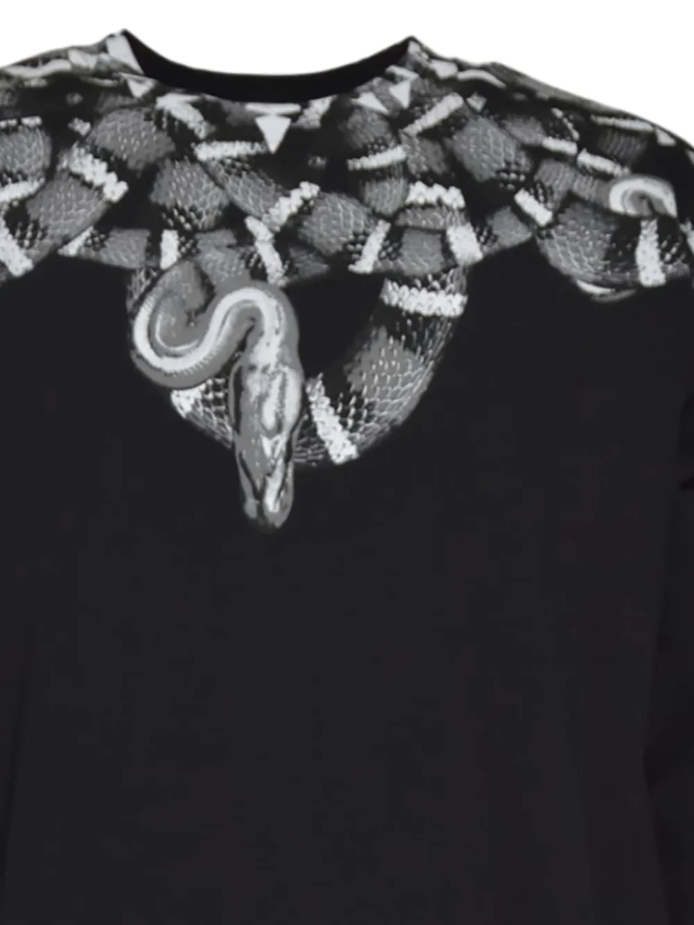 COUNTY OF MILAN Sweater met slangenprint Zwart