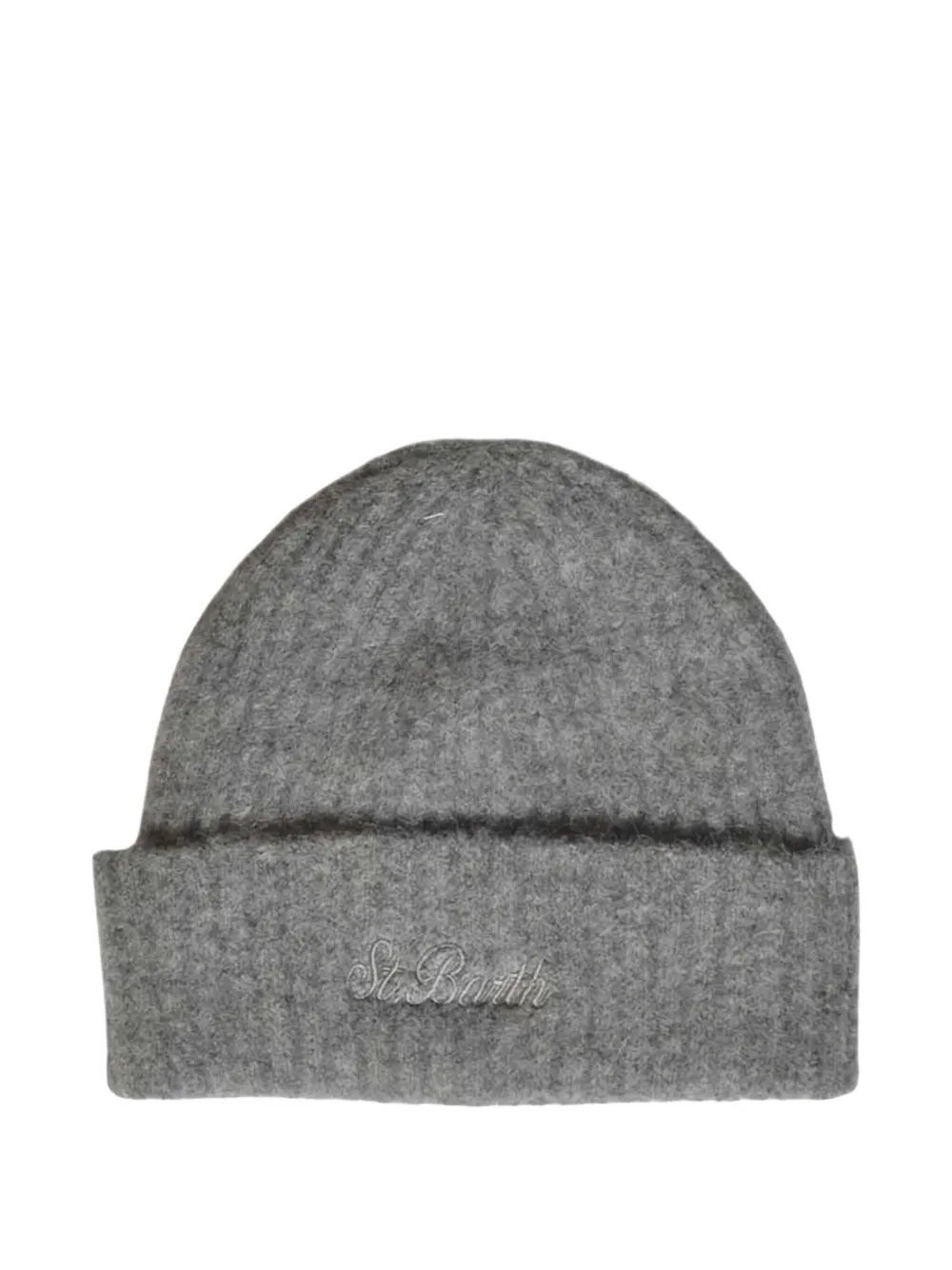 Mc2 Saint Barth Logo-embroidered Beanie Hat In Brown