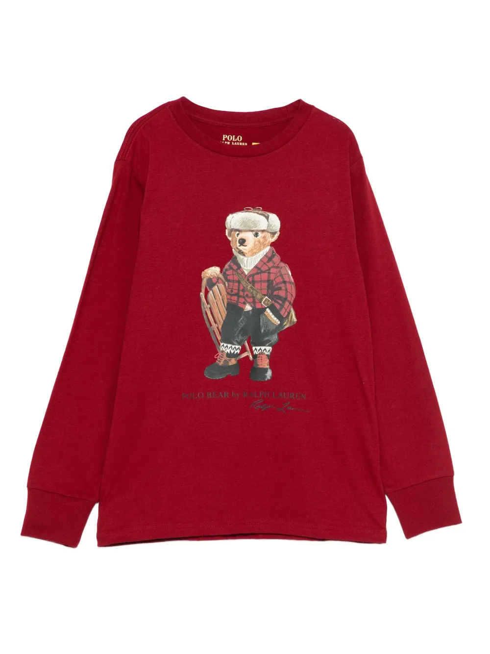 POLO RALPH LAUREN KIDS Polo Bear sweatshirt - Rosso