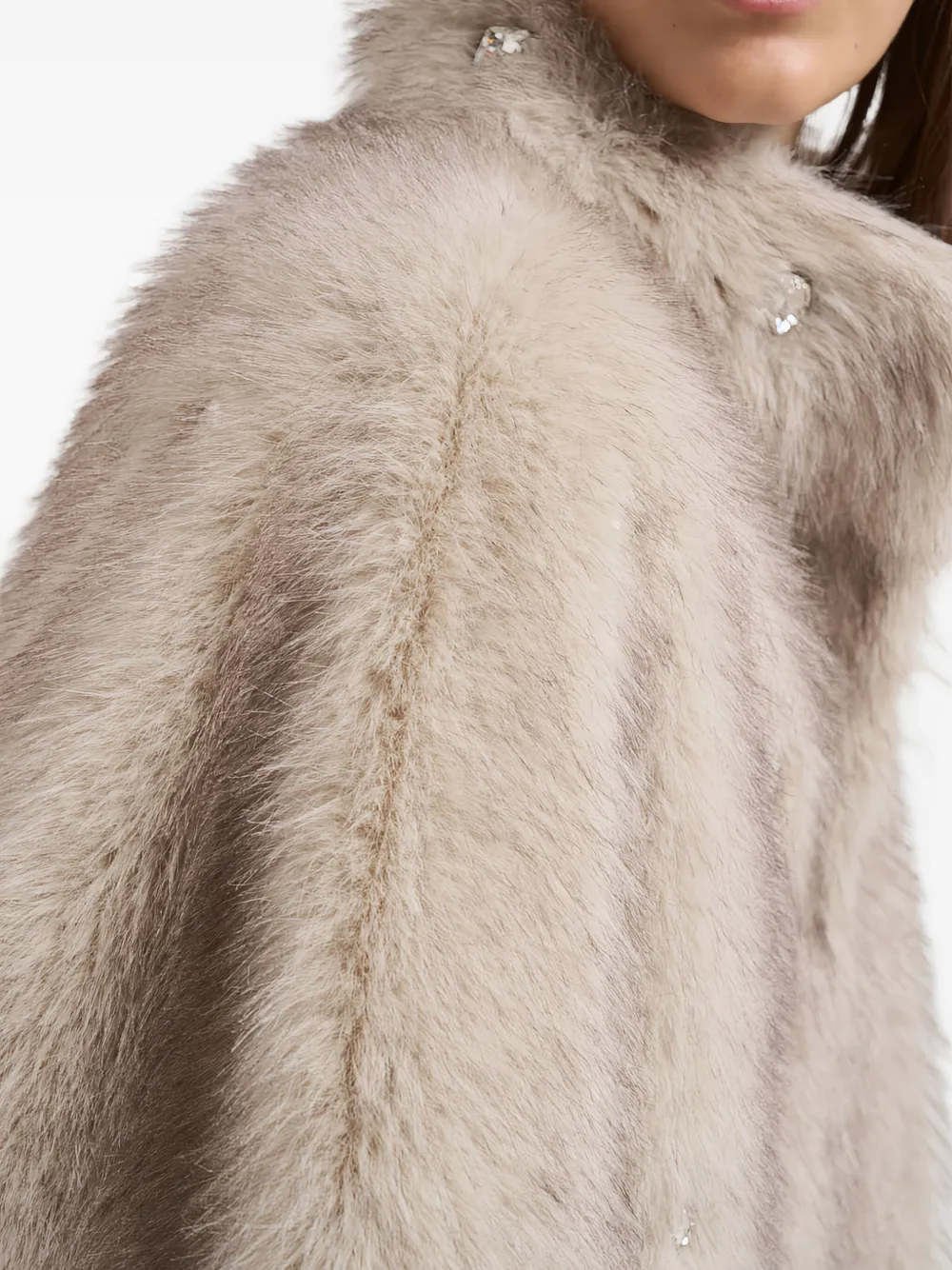 Sword 6.6.44 Embellished Coat In Neutral