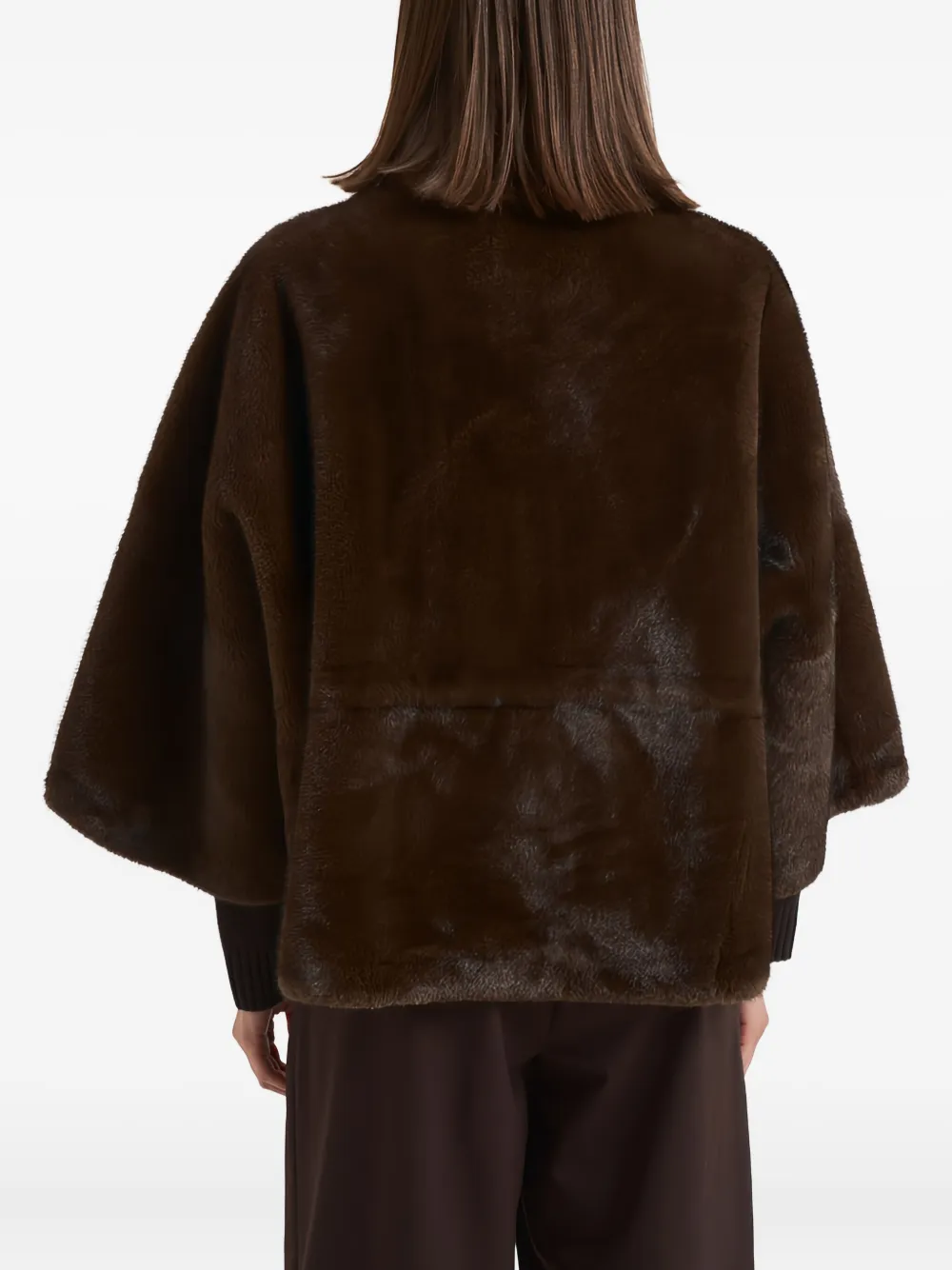 Sword 6.6.44 Funnel-neck Coat In Brown