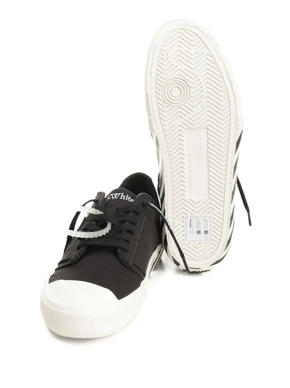 Off-White Sneakers met streep Zwart