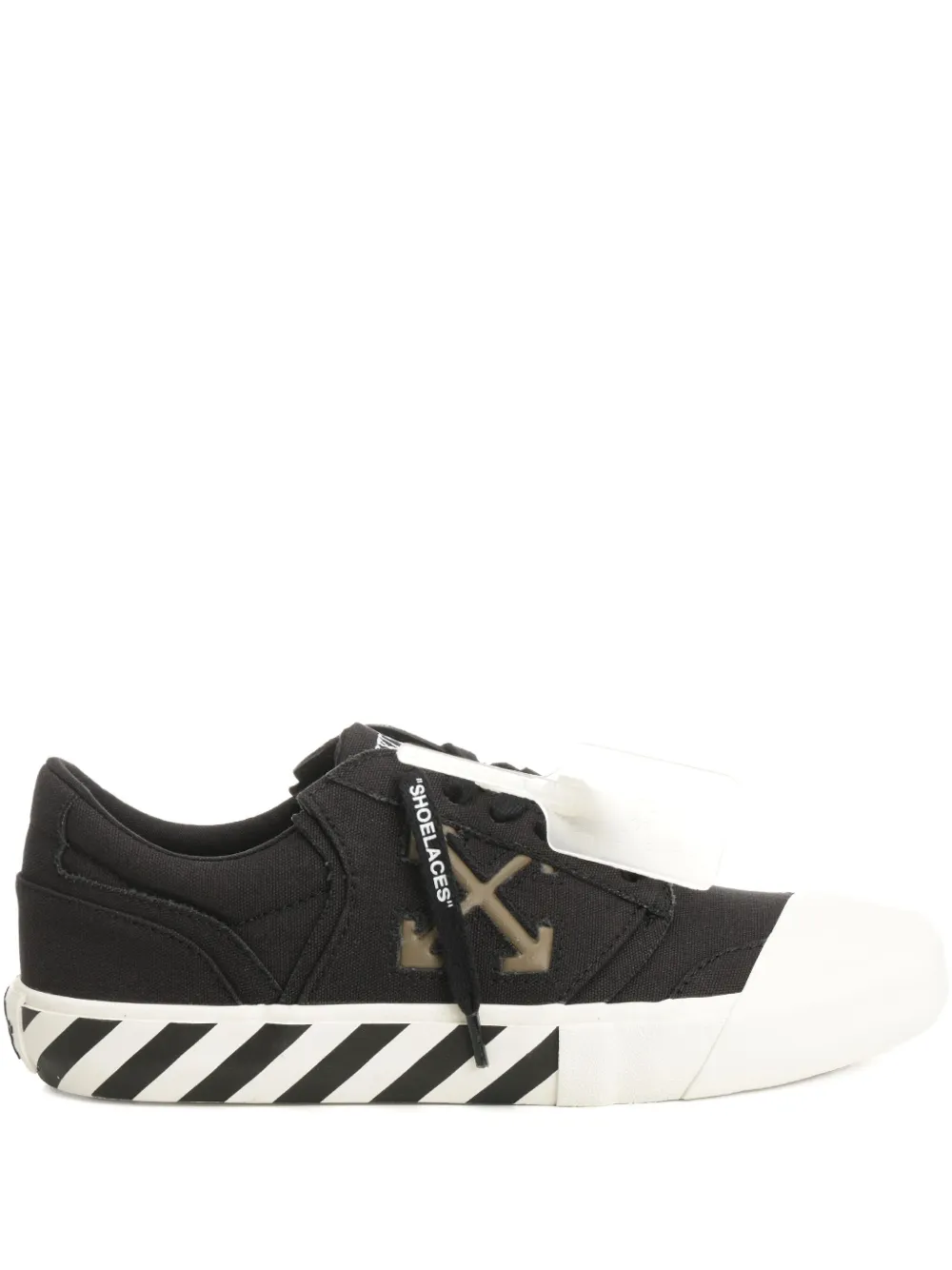 Off-White Sneakers met streep Zwart