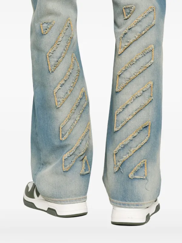Off-White washed-effect Jeans | Blue | FARFETCH