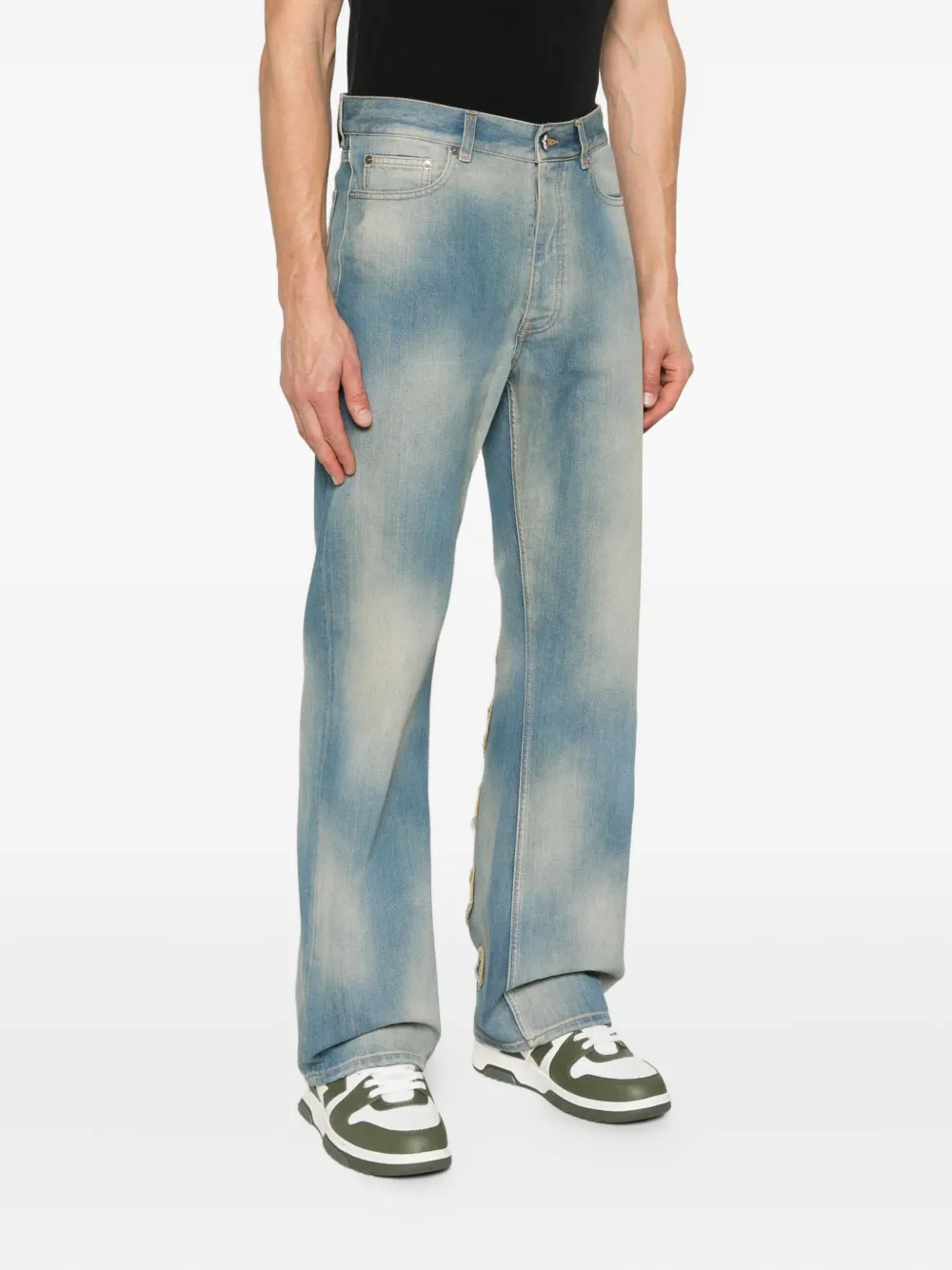 Off-White Jeans met wassing Blauw