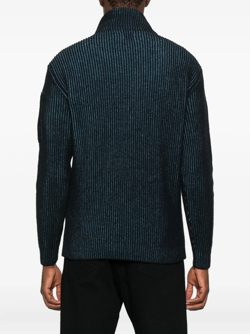 C.P. Company Trui met logopatch Blauw