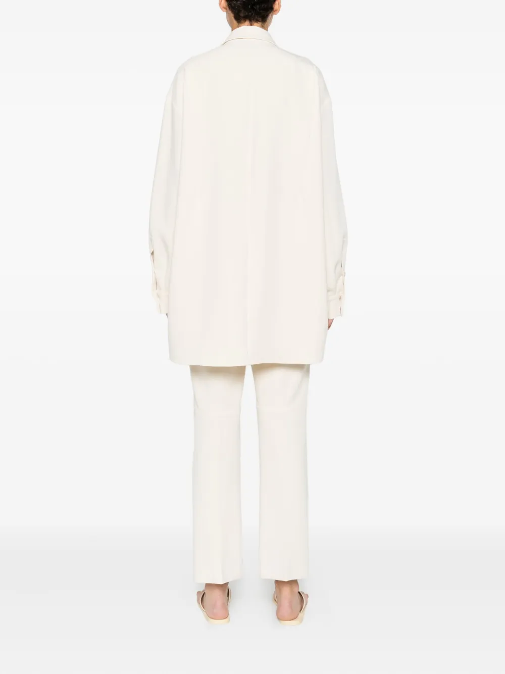 Alysi Tweedelig pak verfraaid met parels Wit