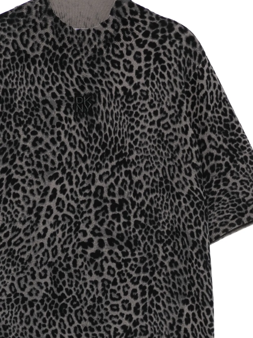 DKNY Top met dierenprint Grijs