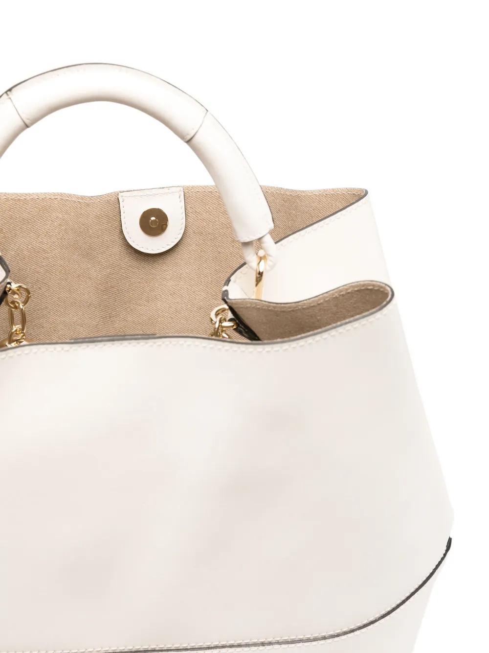 Furla Leather Tote Bag In Pattern