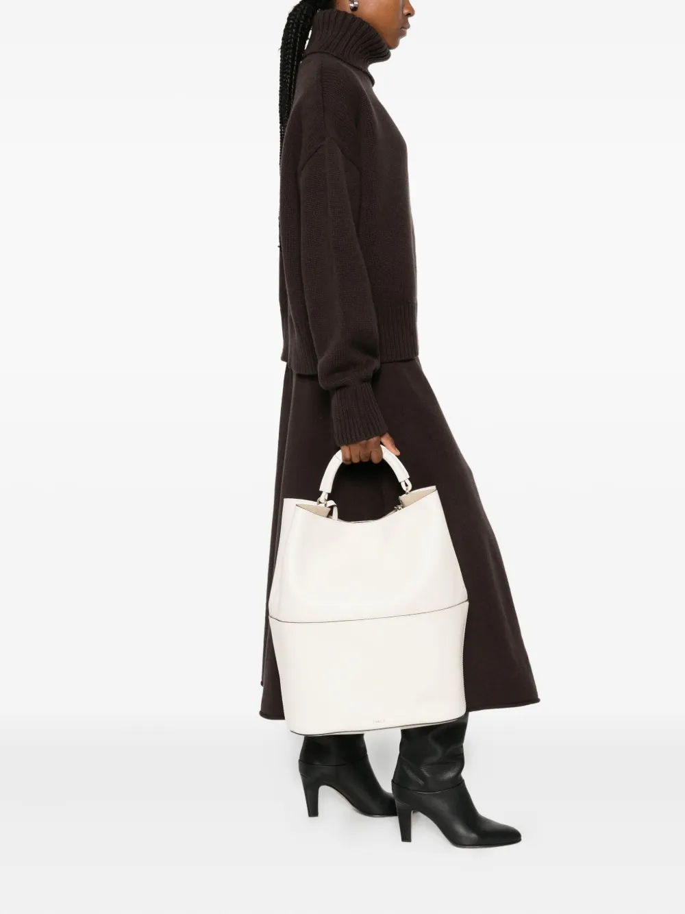 Furla Leather Tote Bag In Pattern