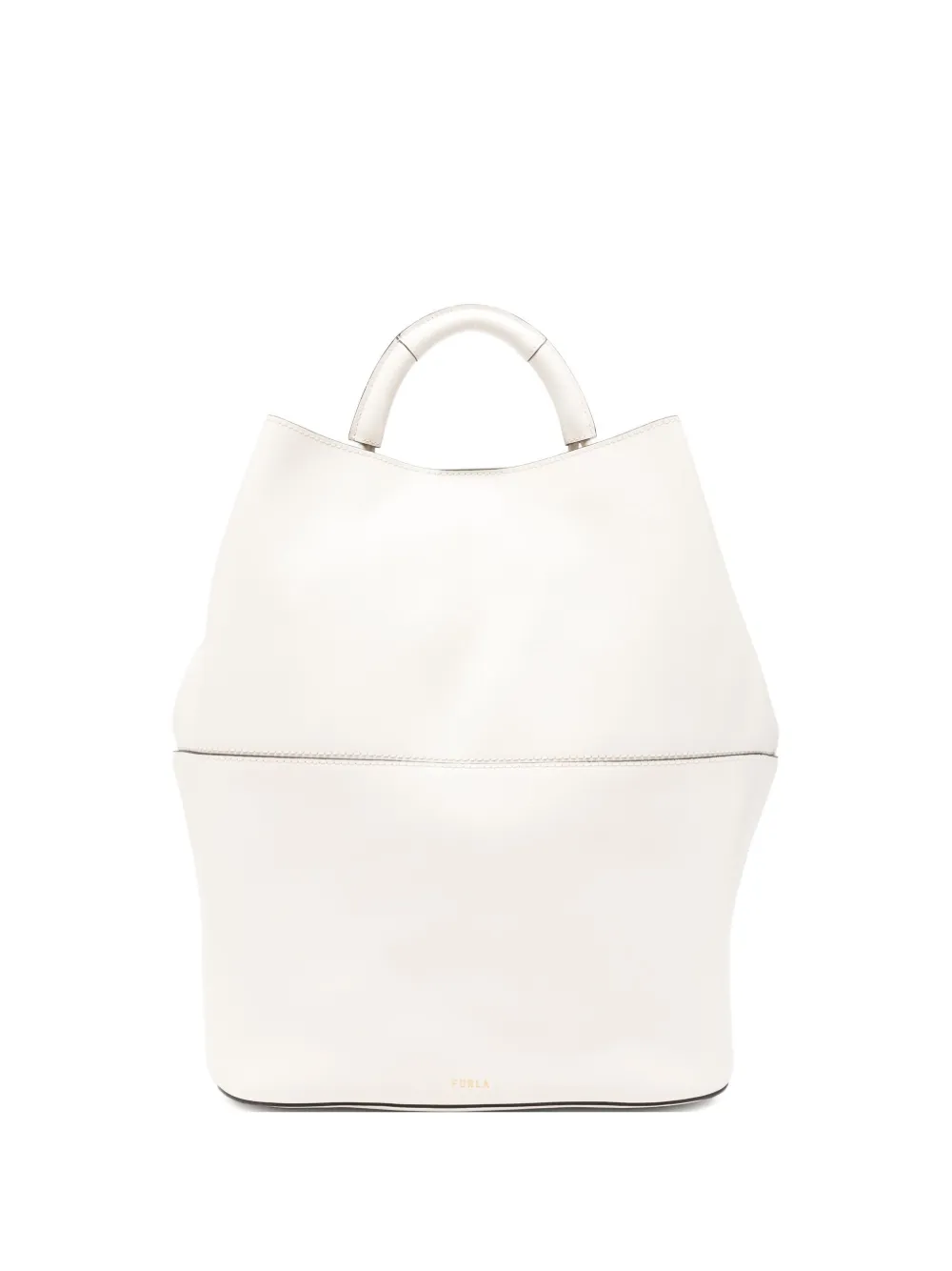 Furla Leather Tote Bag In Pattern
