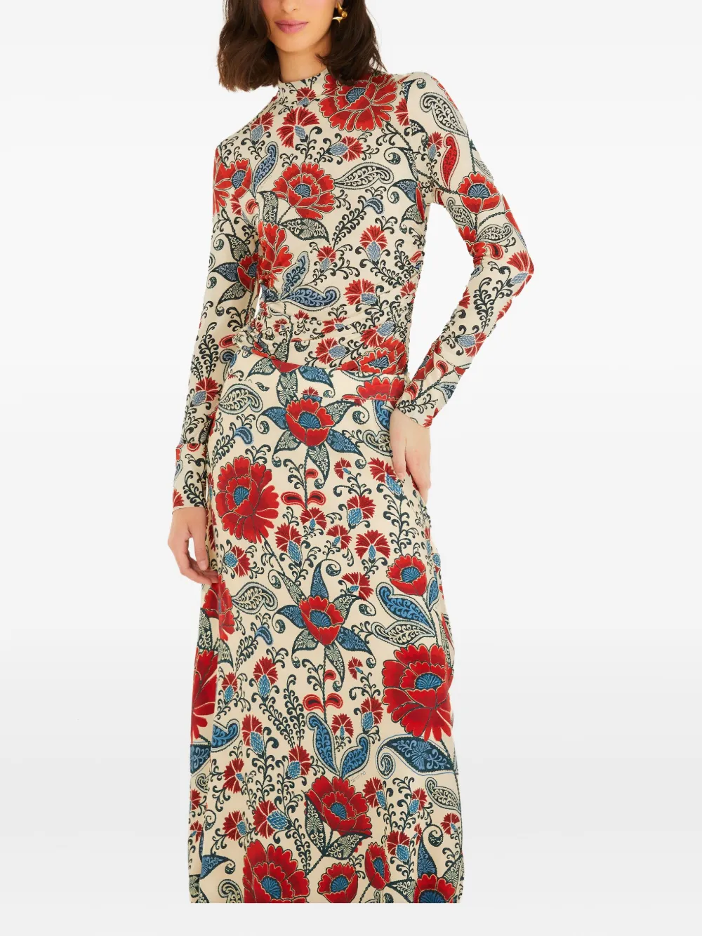 Farm Rio Floral Maxi Skirt In Multi