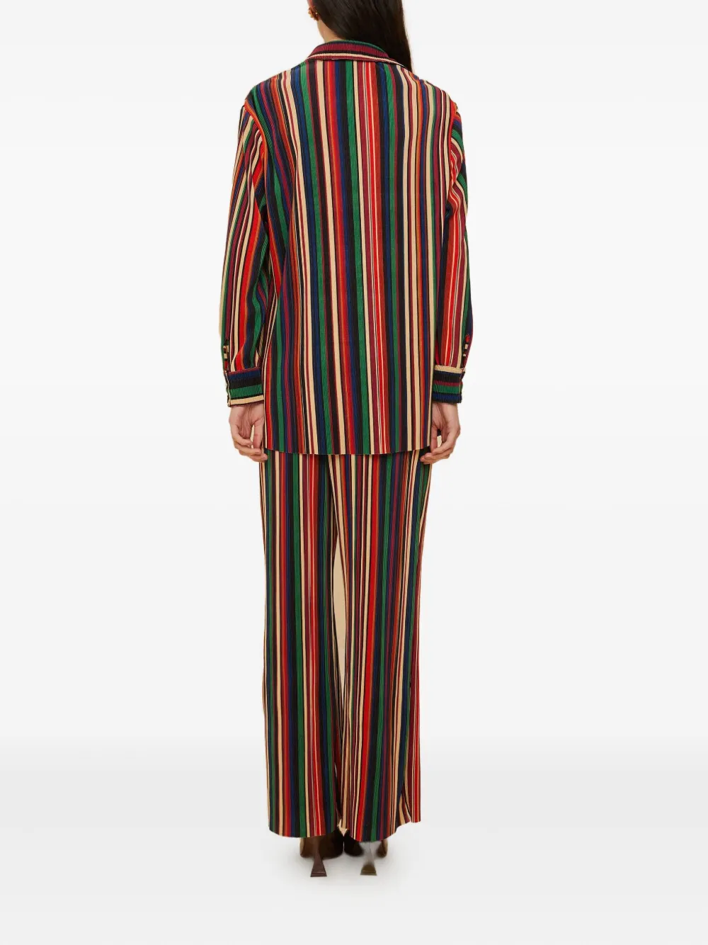 FARM Rio Gestreepte broek Zwart