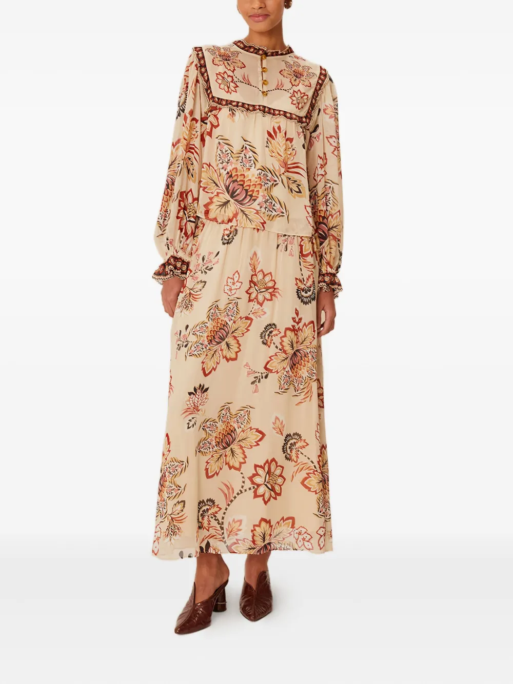 FARM Rio floral blouse - Beige