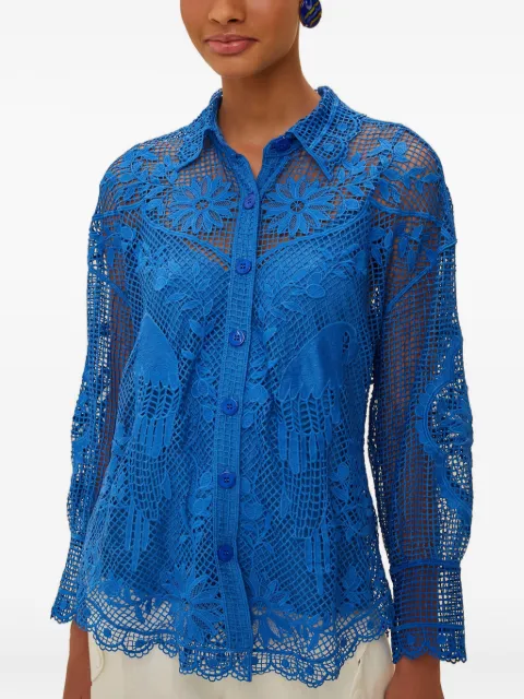 FARM Rio floral lace blouse