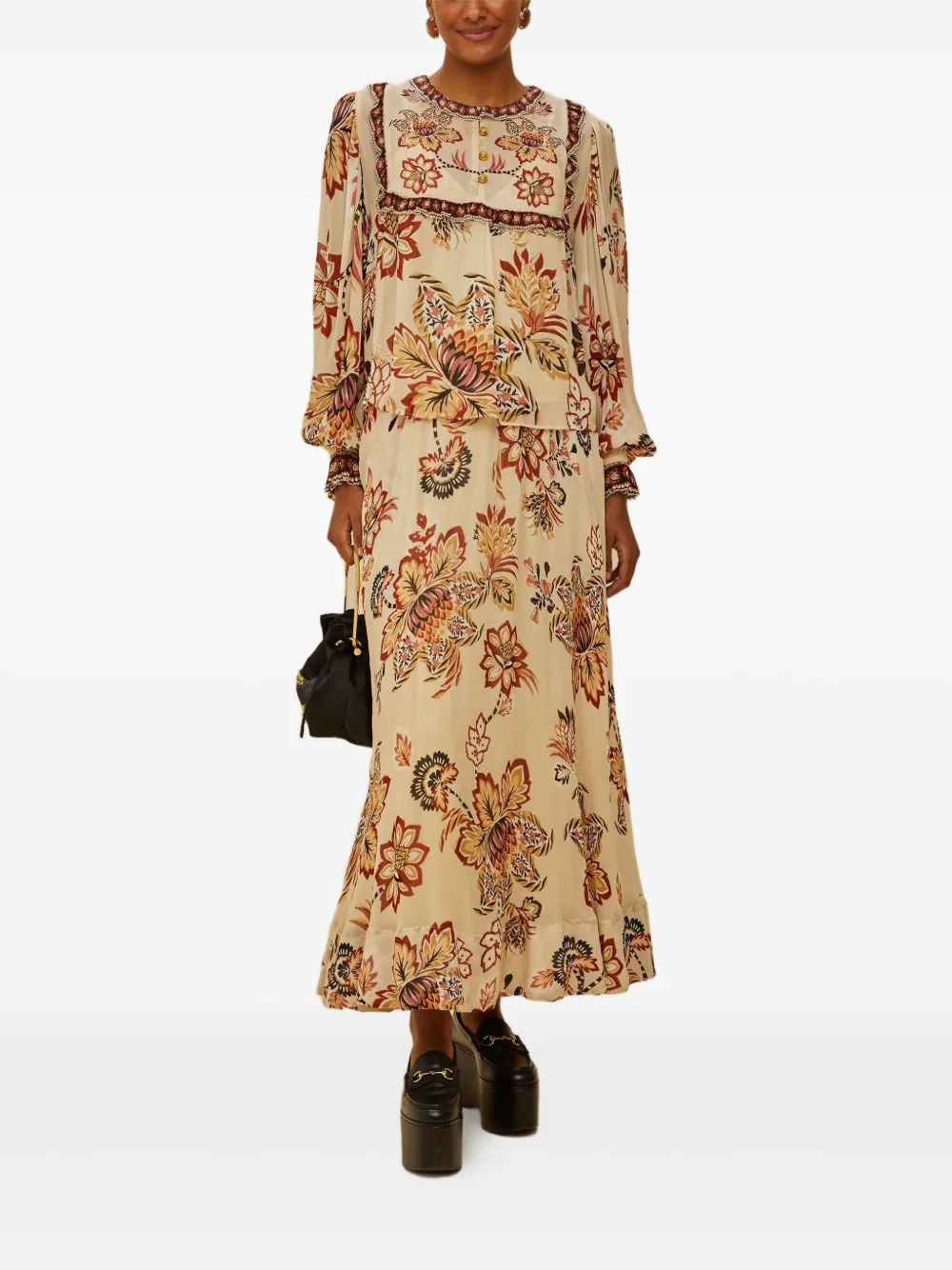 FARM Rio jupe volantée à fleurs | Jupes trapèze | Image 2