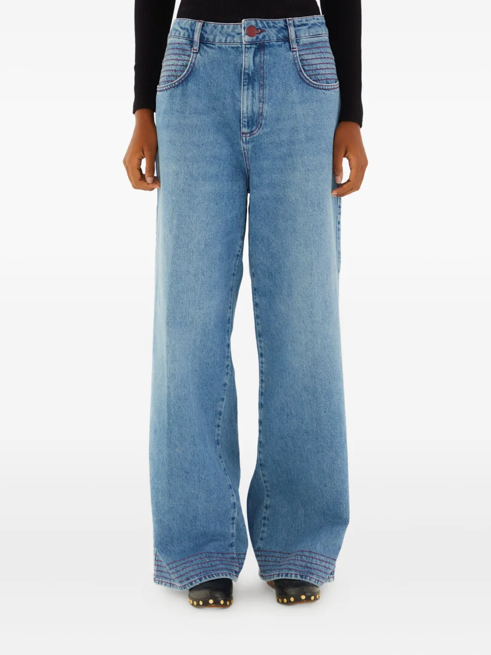 FARM Rio Jeans con tasche ricamate - Blu