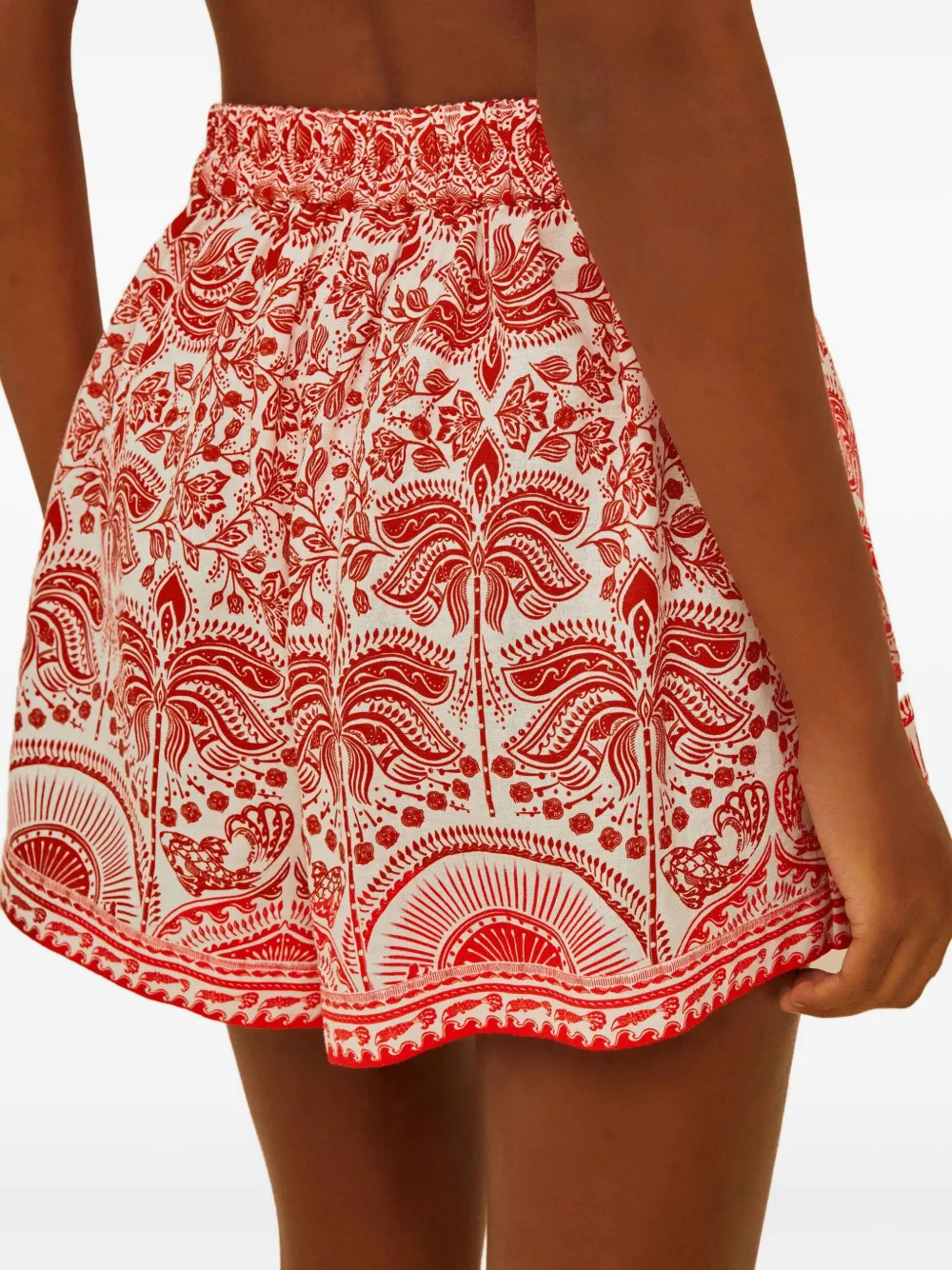 Farm Rio Tie-waist Floral-print Shorts In Multi