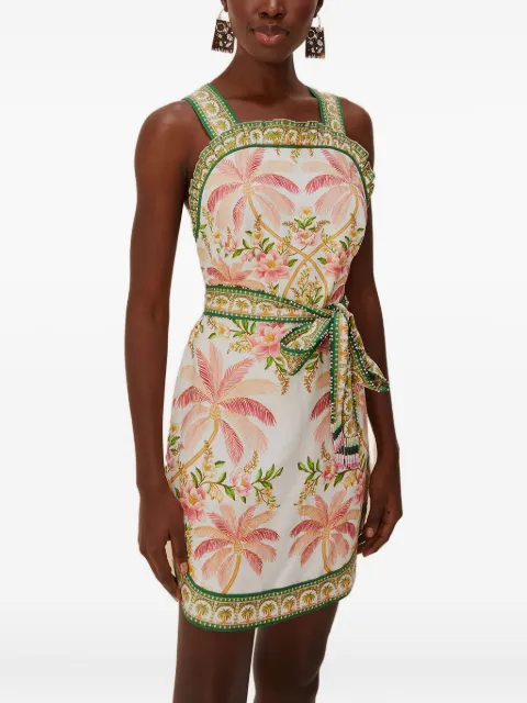 FARM Rio Palm Dream floral-print mini dress
