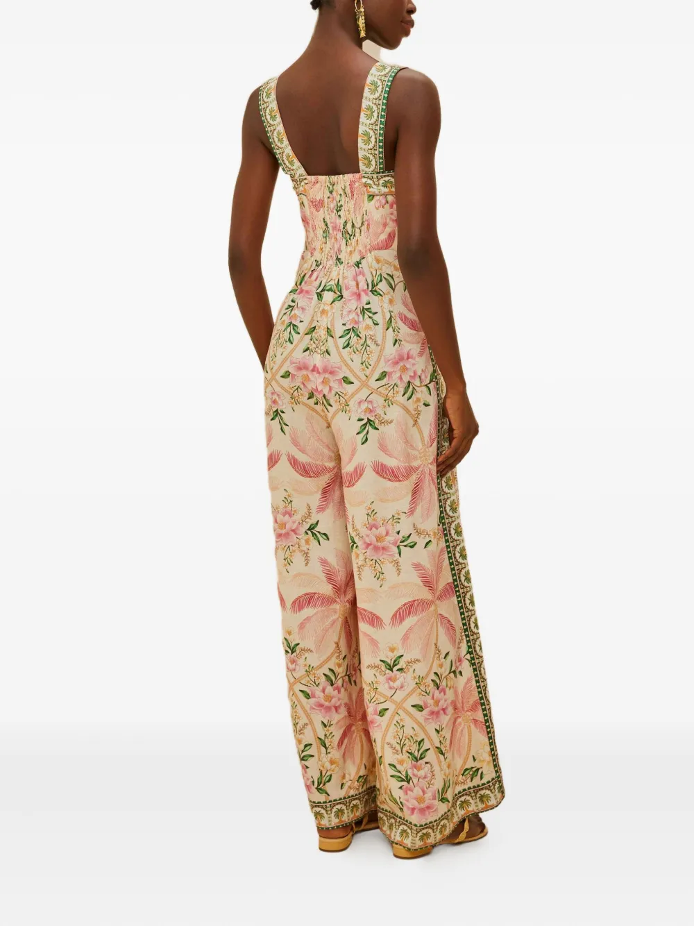 FARM Rio Palm Dream jumpsuit - Beige
