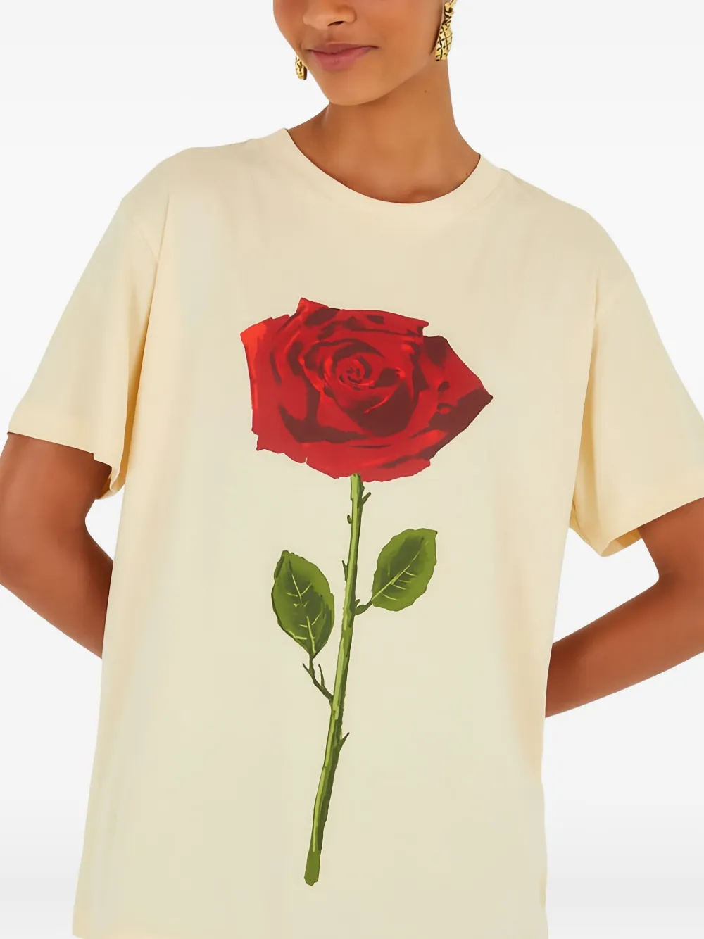 Farm Rio Rose-print T-shirt In Multi