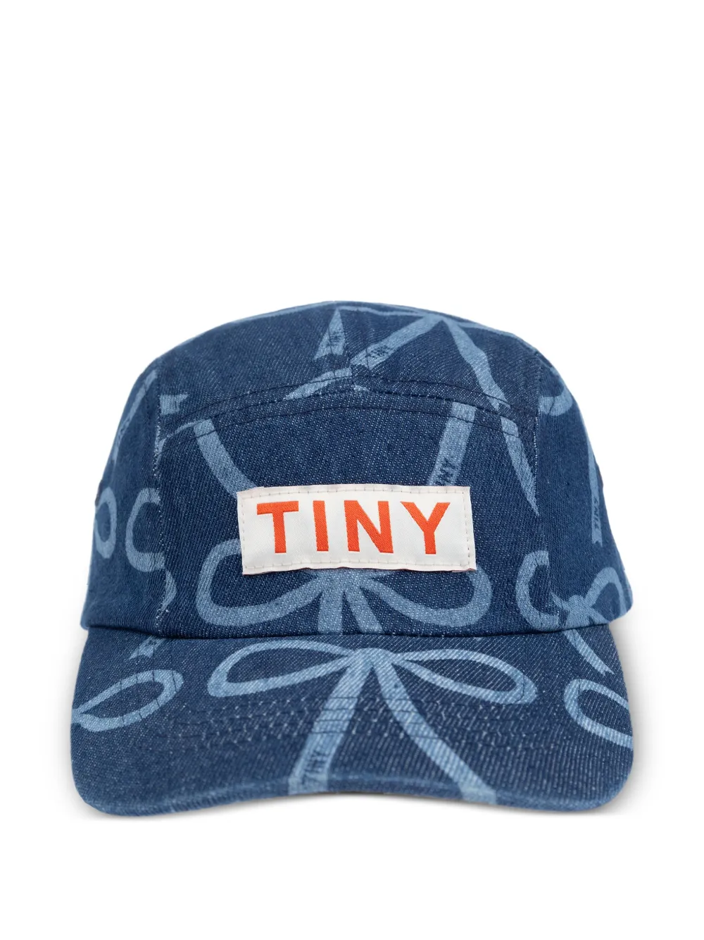 Tiny Cottons Bow-print Baseball Cap In Blue