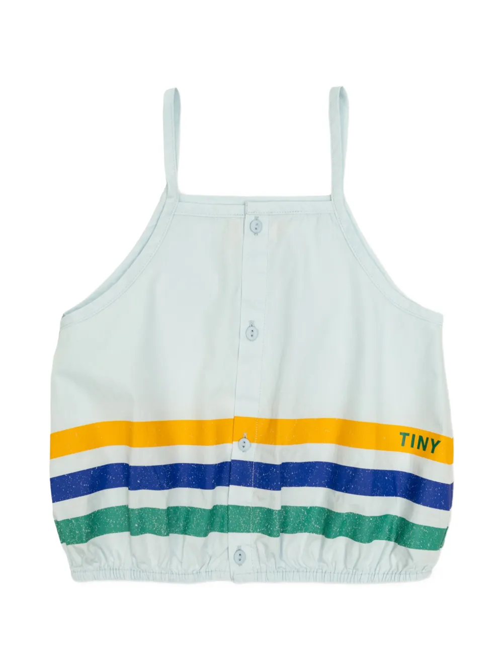 Tiny Cottons striped elasticated tank top - Bianco