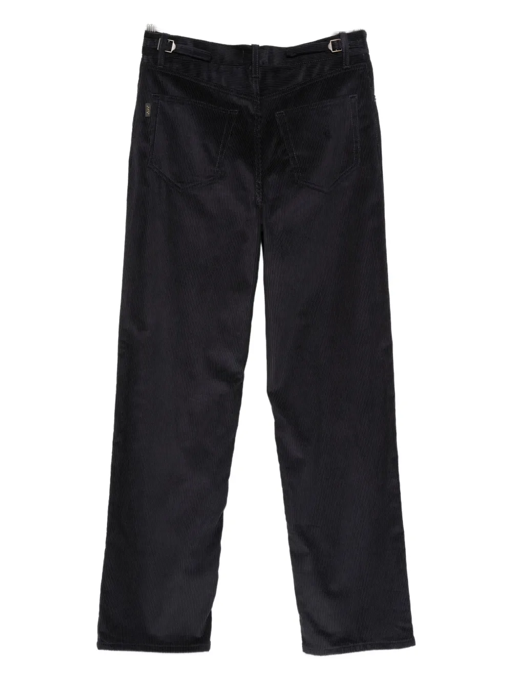 Haikure corduroy button-fastening trousers - Blauw