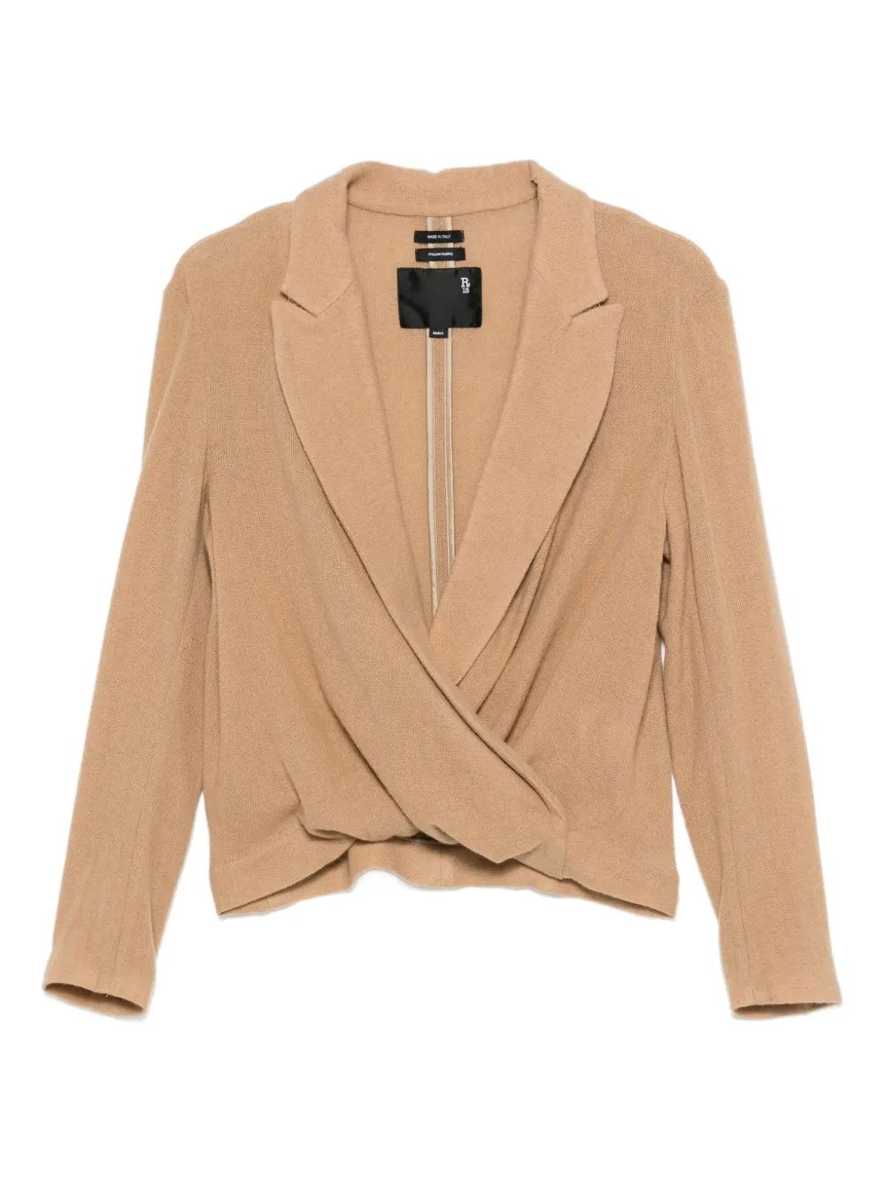 R13 Twisted Lapel top | Neutrals | Image 1