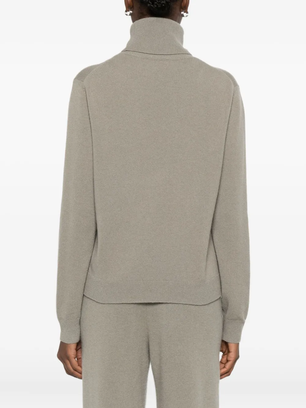 Hemisphere Roll-neck Sweater In Gray