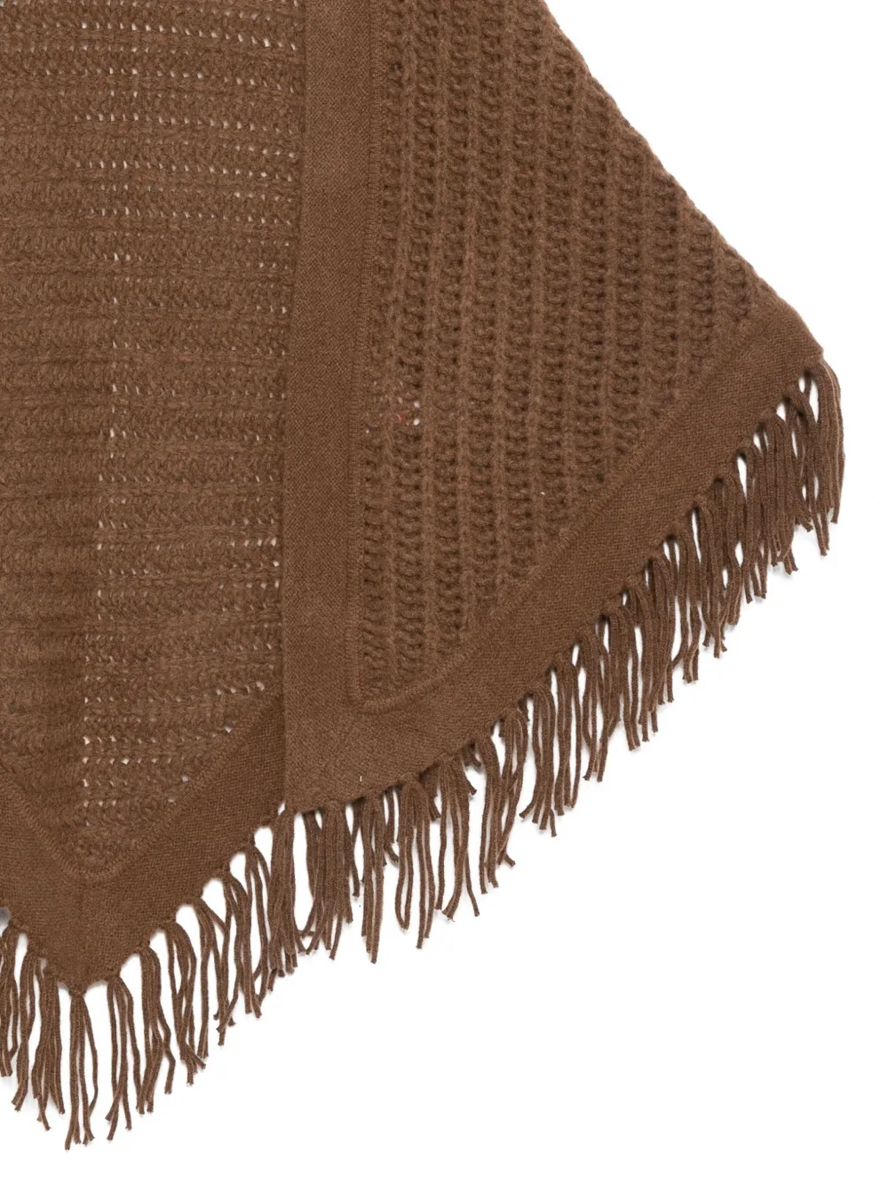 Hemisphere Sjaal met franje - Bruin