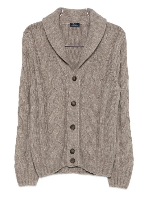 Barba button-up cable-knit cardigan