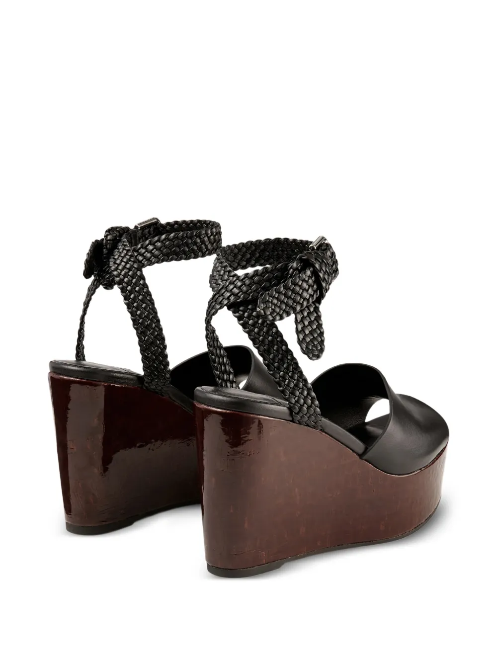 Jimmy Choo Jori gevlochten sandalen Zwart