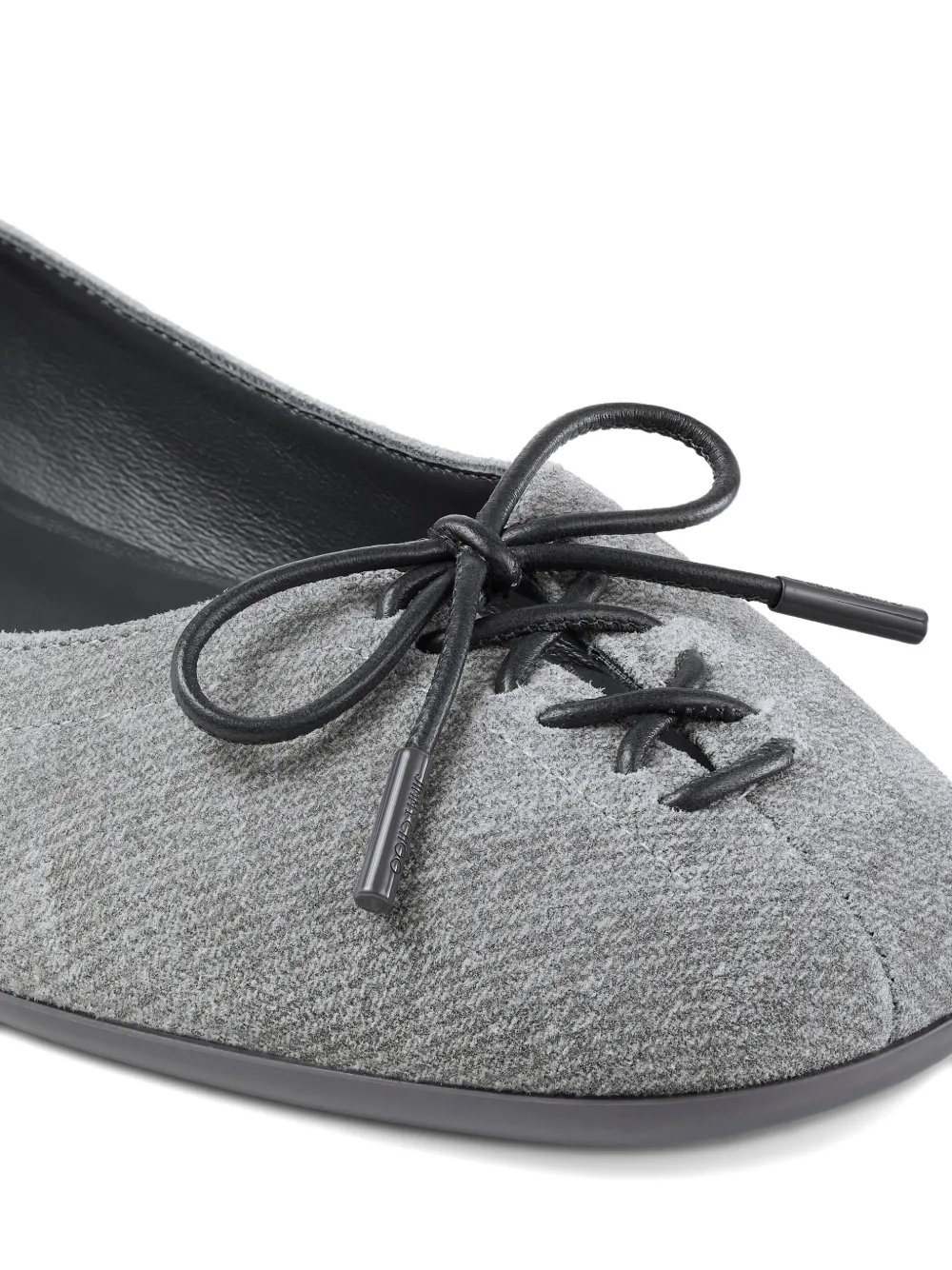 Jimmy Choo Scarlett ballerina's met strikdetail Grijs
